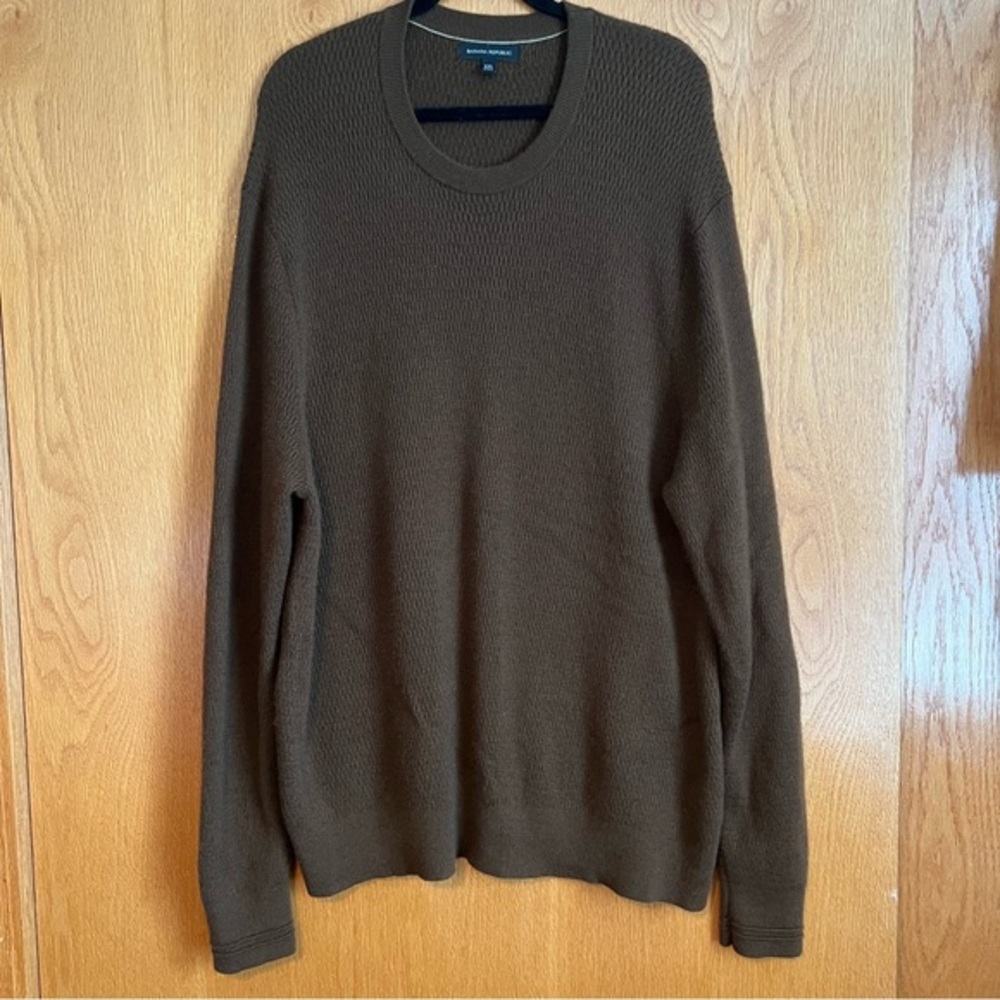 Banana Republic size XXL brown merino wool sweater